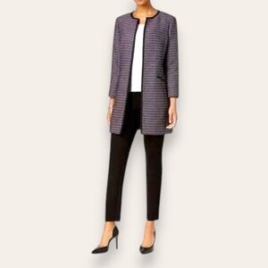 NWOT Charter Club Tweed Topper Jacket Red White Blue 16 Women’s